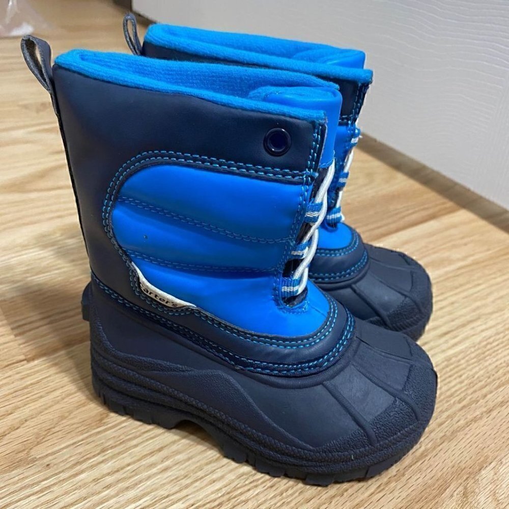 Carter’s Blue Snow Boots Sz 6 Kids Toddler Winter Insulated